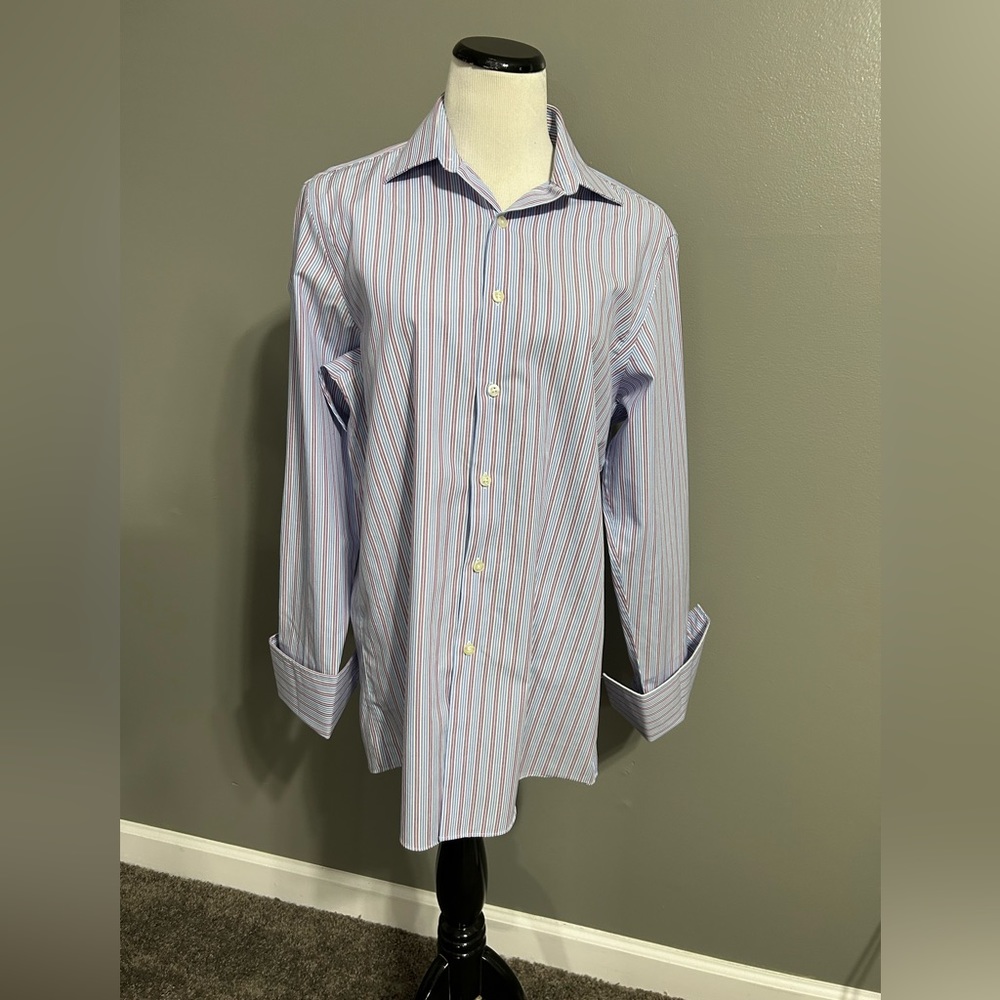 Michael Kors, men’s‎ size 15 French cuff button down shirt noniron 100% cotton